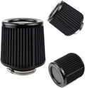 Premium Cone Air Filter, Clamp-on 2.5" Inlet Mesh Top Short Engine Replacement by AotoKoop