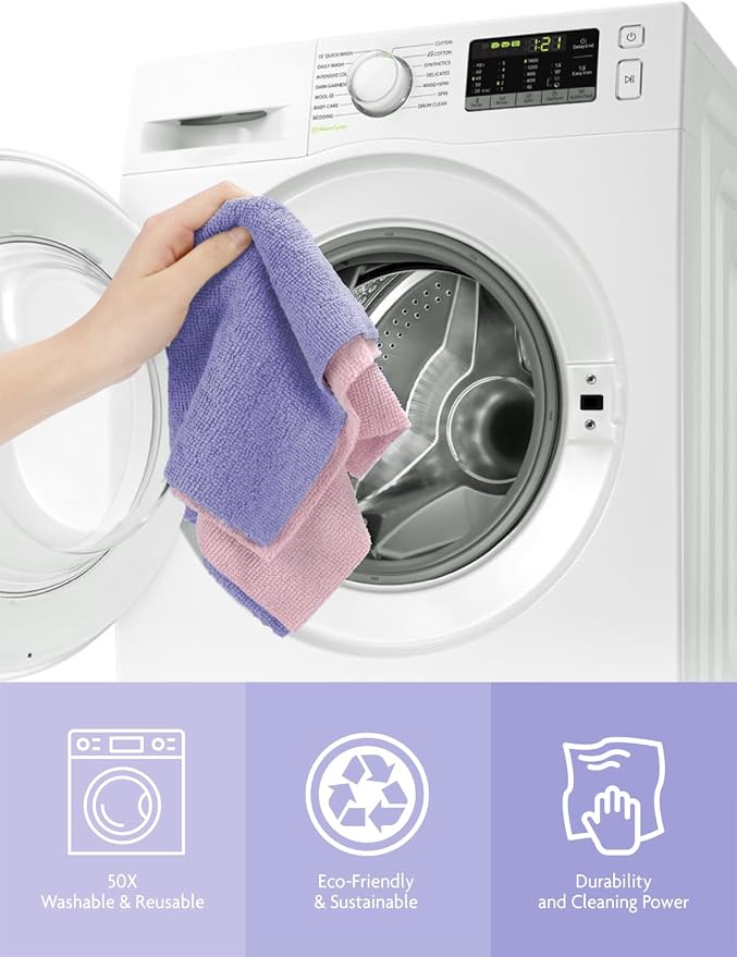 Fantasticlean Microfiber Cleaning Cloth Roll -40 Pack, Tear Away Microfiber - Image 5