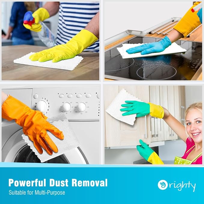Orighty Cleaning Cloths Bulk, 150 Pack Shop Rags Reusable, Microfiber Cleaning - Image 4