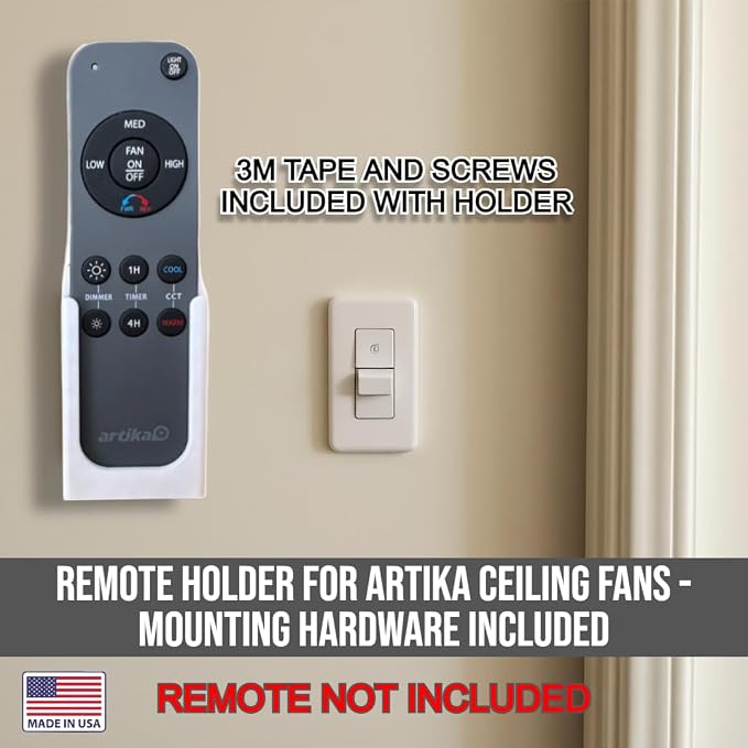 Wall Mount Holder for Remote Control REM-ARTC-1, REM-ARTC-2 Artika Ceiling Fans - Image 2