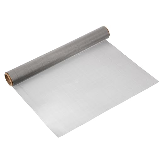 uxcell 2Pcs 120 Mesh 48" x 16" Woven Wire Mesh, 304 Stainless Steel Air Vent by uxcell