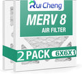 2 Pack Updated 6x6x1Air Filter, pertain Merv 8 HVAC Pleated A/C Furnace Filters by Unknown