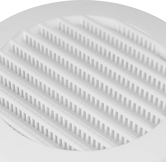 Repa Market 4 Inch Round White Vent Cover/Plastic Air Vent Grille - Image 8