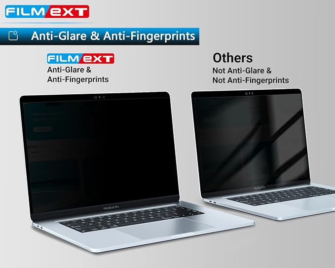 FILMEXT Magnetic Privacy Screen Macbook Pro 13 Inch, Removable Anti Blue Light - Image 4