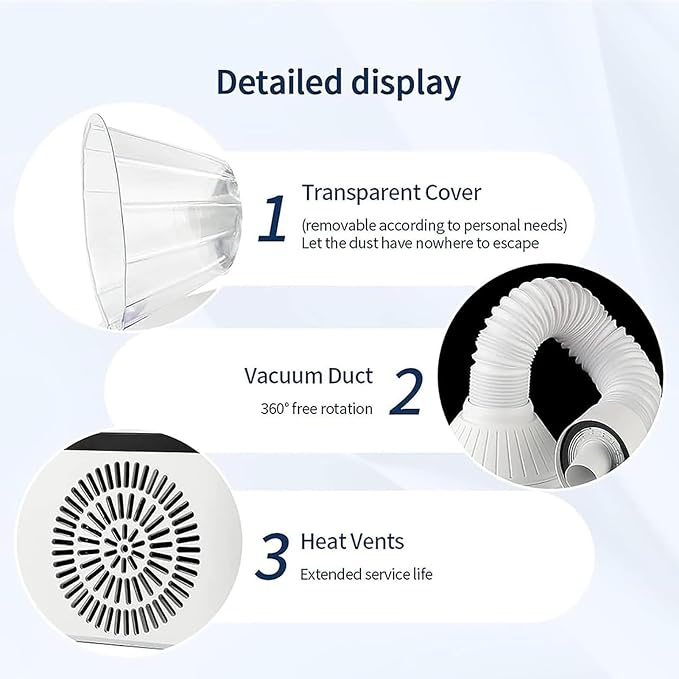 230w Dental Polishing Dust Collector, Nail Manicure Vacuum Cleaner, - Image 7