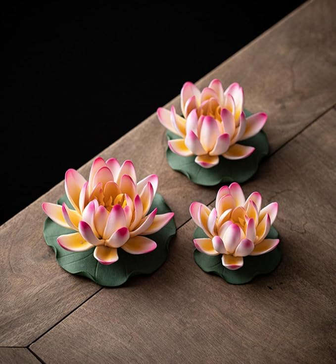 Ceramic Handicraft Stick Incense Burners Simulation Lotus Incense Holder - Image 2