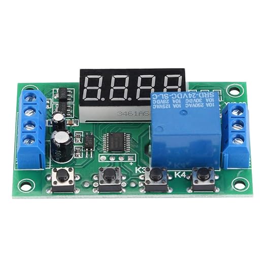 Dioche Modules LED Display Adjustable Timer Relay Module by Dioche