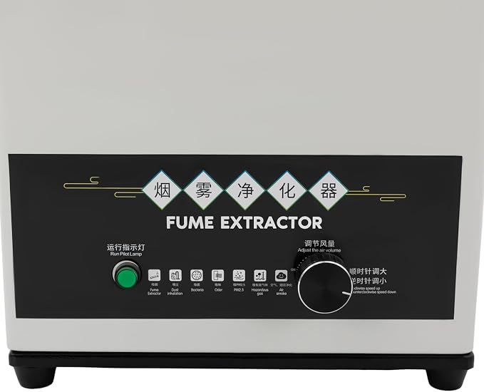 100W Fume Extractor Smoke Purifier, 3-Stage HEPA Activated Carbon Filters - Image 3