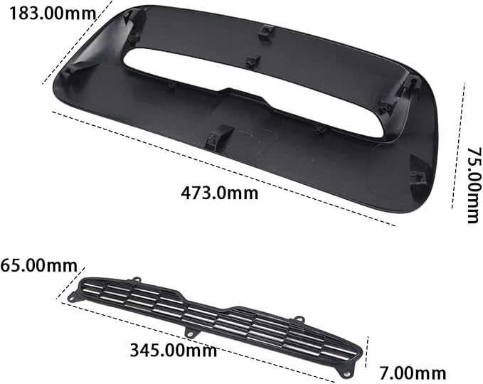 Car Front Air Intake Vent Scoop Car Air Flow Intake Hood Compatible - Image 6
