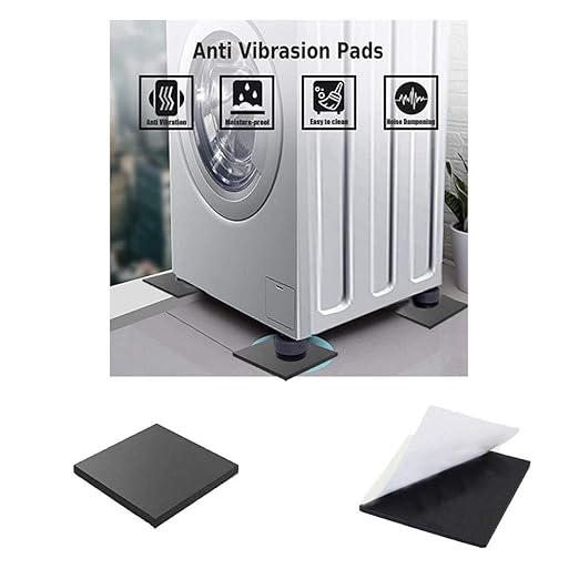 8 Pieces Black Neoprene Foam Anti Vibration Pads, Rubber Padding - Image 5