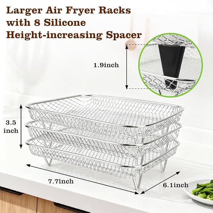BYKITCHEN Air Fryer Rack Compatible - Image 2