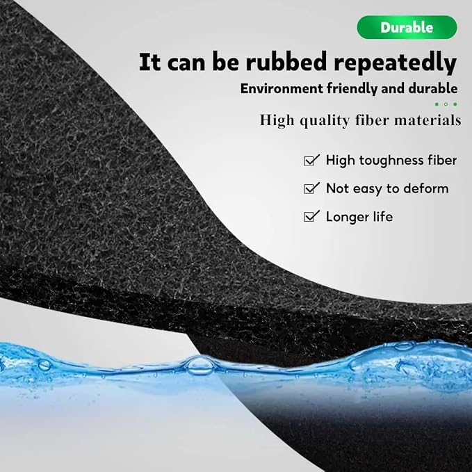 48 x 16 Inch Cut-to-Fit Activated Carbon Fabric Filter Sheet Charcoal Air Vent - Image 4