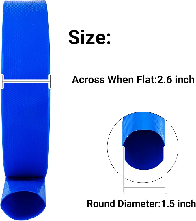 1-1/2" x 25 FT Pool Backwash Hose, - Image 2