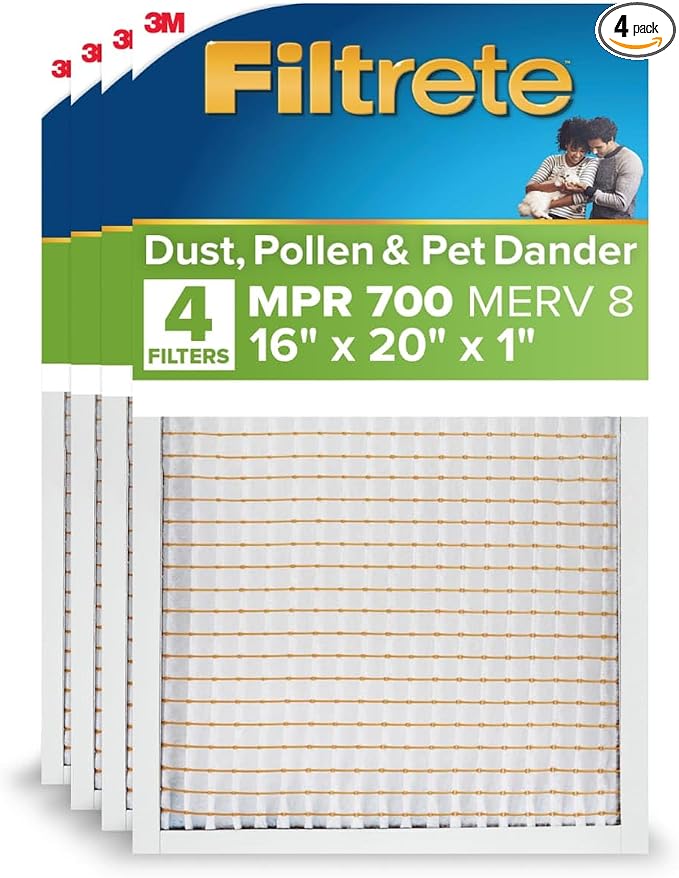 Filtrete 16x20x1 AC Furnace Air Filter, MERV 8, MPR 700, Tough on Pollen by Unknown