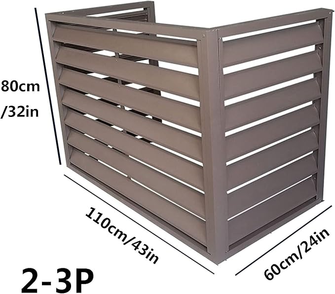 Aluminum Outdoor Condenser Protective Cover, freestanding Enclosure to Cover - Image 2
