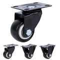 1.5 Inch Fixed and Swivel Casters Set of 4 by Unknown