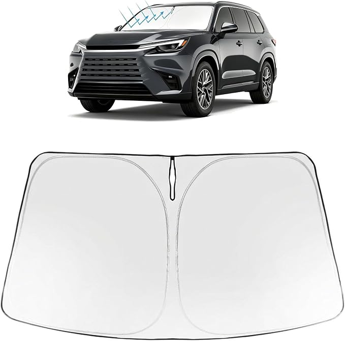 Proadsy Windshield Sun Shade Custom Fit Lexus TX 2024-2026 Foldable Front by Proadsy