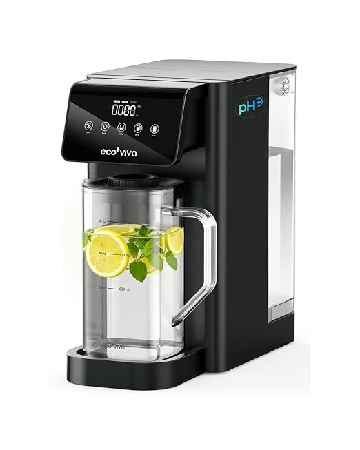 Ecoviva Mate 5 Countertop Reverse Osmosis Water Filter, 8-Stage RO Water by Ecoviva