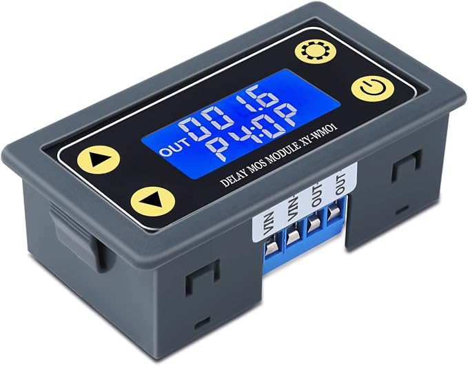Icstation 12V Timer Relay with MOS Voltage Output Cycle Timer LCD Display 10A by Icstation-IS