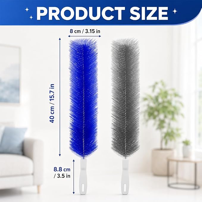 Fan Cleaning Brush, 2027 New Fan Brush, Bendable Microfiber Head, Reusable Dust - Image 4