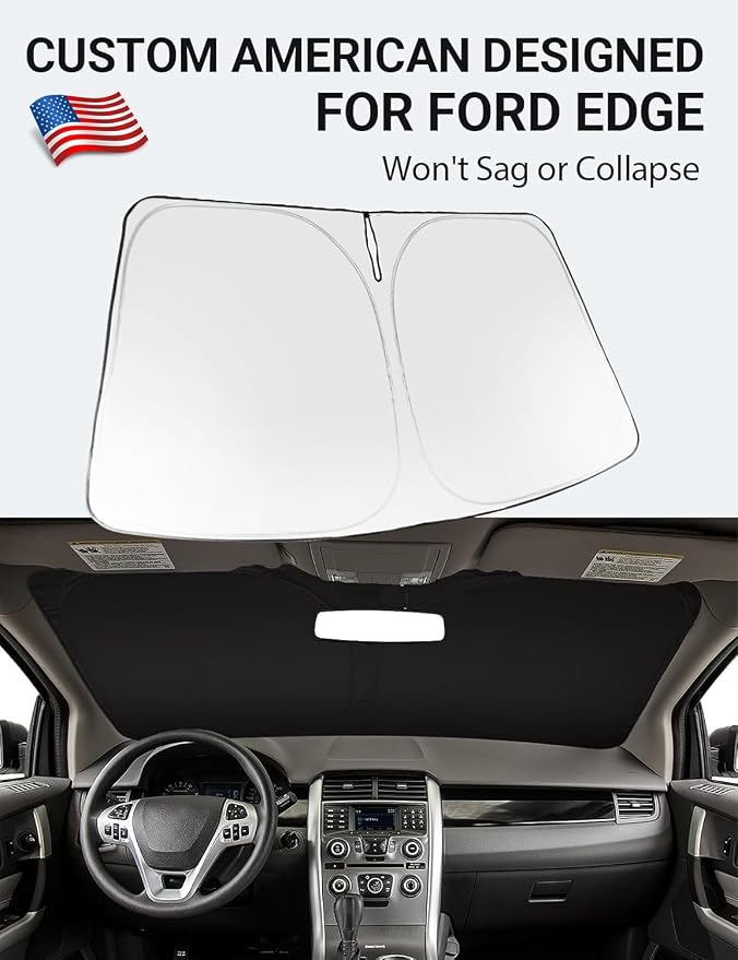 Proadsy 2026 Upgrade Windshield Sun Shade Custom Fit 2007-2014 Ford Edge - Image 2