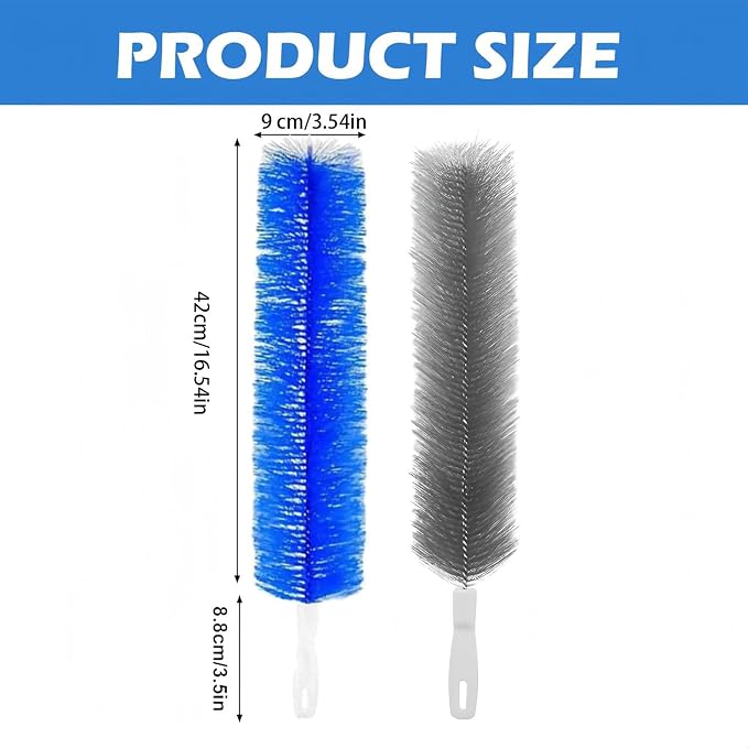 Bendable Microfiber Head, Reusable Dust Remover, Fan Cleaning Brush Washable - Image 7