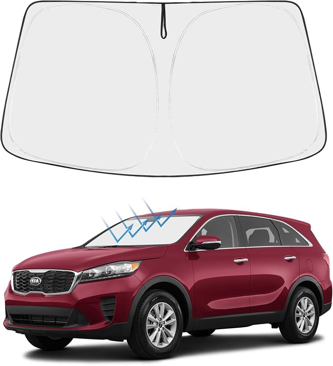 Proadsy 2026 Upgrade Front Windshield Sun Shade Foldable Sunshade Protector Sun by Proadsy