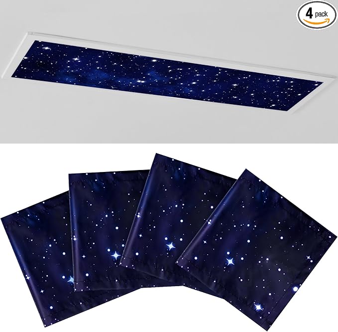 4 Pcs 1 x 4 Feet Fluorescent Covers by Wowangce