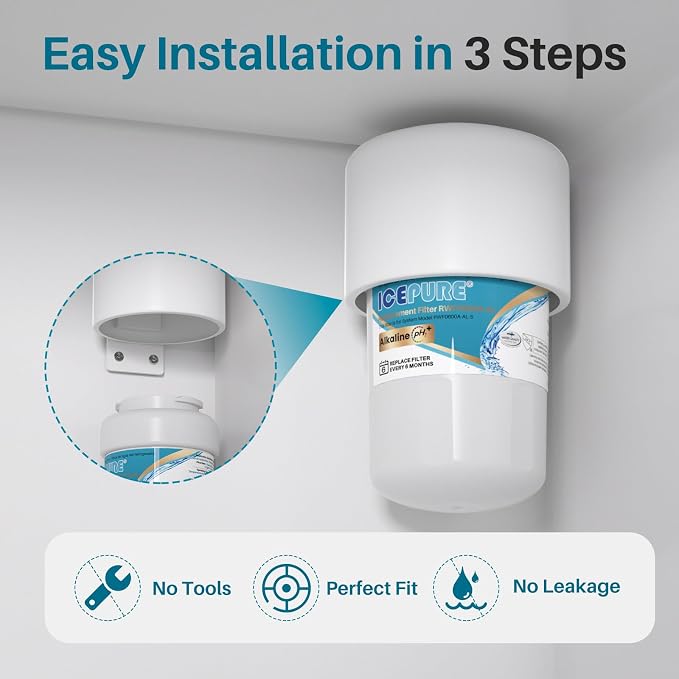 ICEPURE Alkaline RWF0600A-AL Refrigerator Water Filter Replacement - Image 8