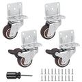 Side Mount Casters Set of 4 by Molen