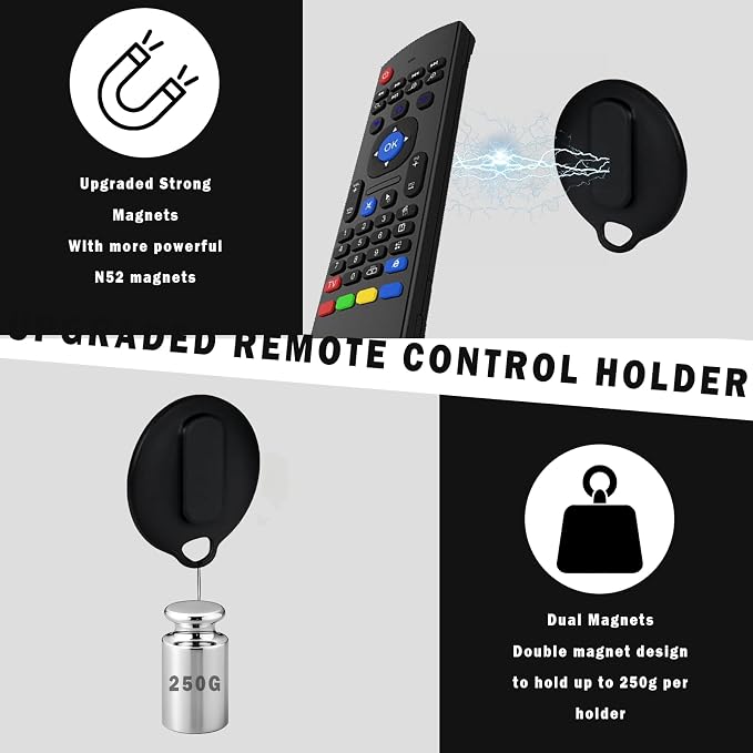 4-Pack Magnetic TV Remote Leash Holders - Image 7