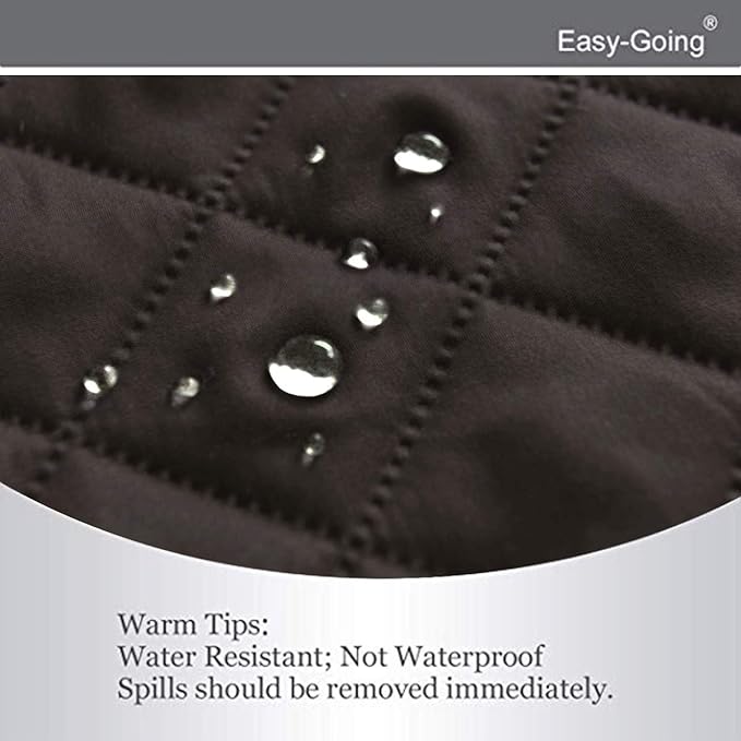 Easy-Going Reversible Oversized Couch Cover for 3 Cushion Couch Sofa Cover for Dogs Water Resistant Furniture Protector Cover with Foam Sticks for Pet (Oversized Sofa, Chocolate/Chocolate)