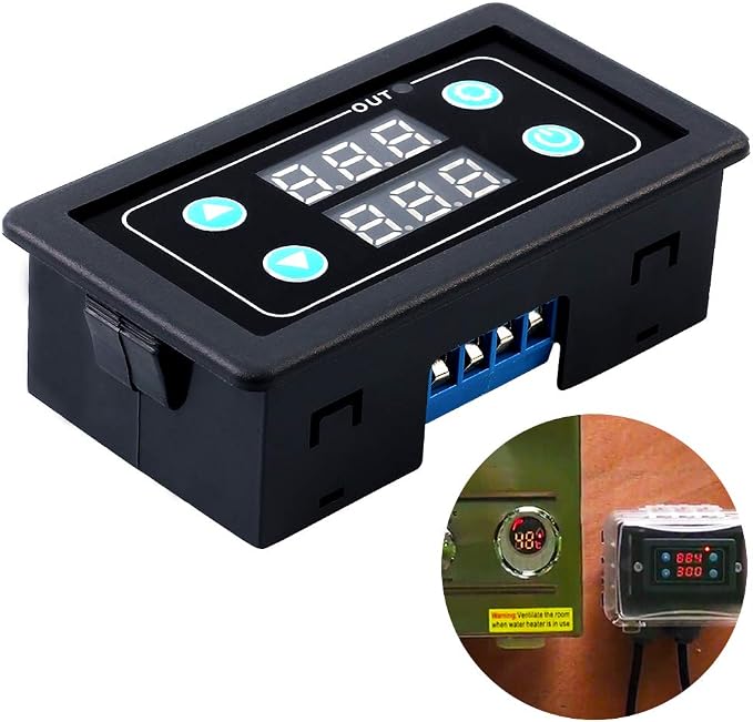 ICSTATION Delay Relay Module, AC 85V-265V Time Delay Switch 0-999s/min/h Timer by Icstation-IS