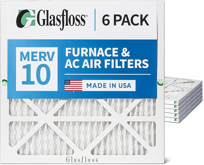 Glasfloss 20x22x1 MERV 10 Pleated Air Filters Box of 6. Actual Size: 19-1/2 x - Image 6