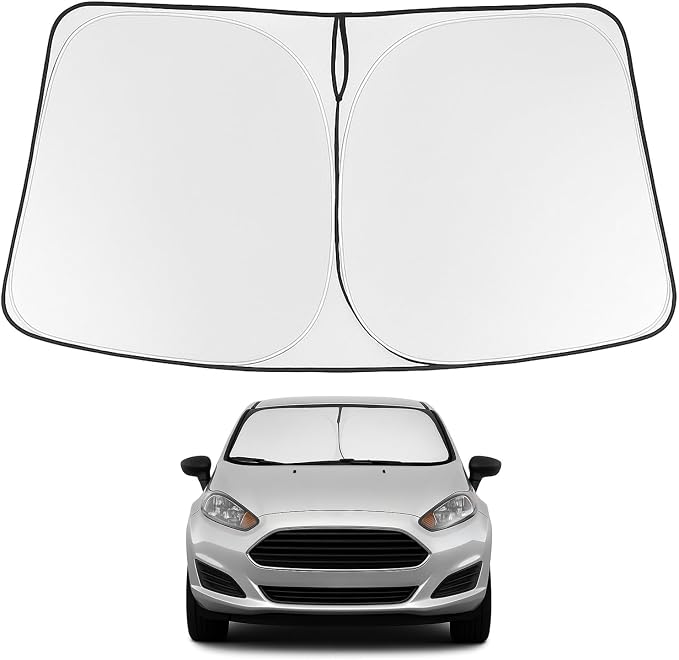 Proadsy 2026 Upgrade Windshield Sun Shade Custom Fit 2017-2019 Ford Fiesta by Proadsy