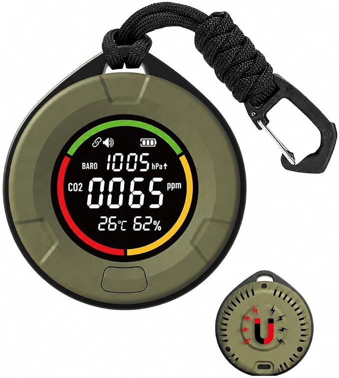 Portable Gas Detector with Barometric Pressure Monitor, Air Quality Detector by Unknown