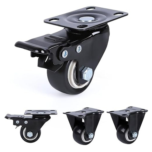 1.5 Inch Locking Casters Set of 4 by Unknown