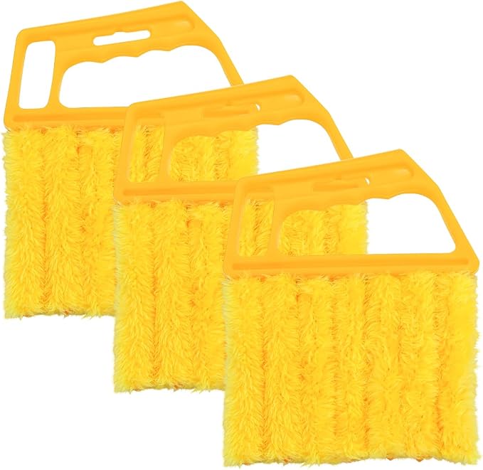 3PCS Blind Cleaner Duster Tool, 7 Fingers Microfiber Handheld Shutter Cleaning by Unknown