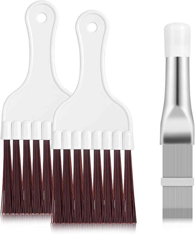 Pimoys 3 in 1 Set Air Conditioner Condenser Fin Comb, 1 Coil Cleaner Stainless by PimoysLivingNecessities