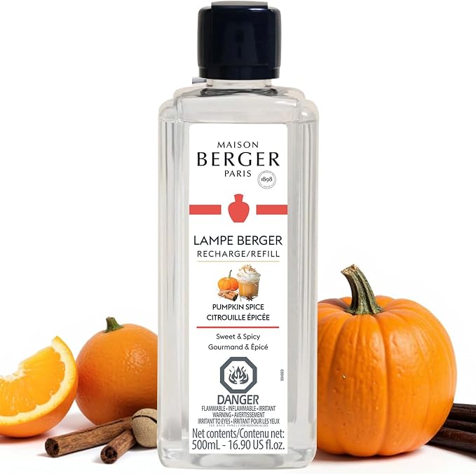 MAISON BERGER Lampe Berger Refill, 500 ml, Pumpkin Spice | Catalytic Lamp by MAISONBERGER