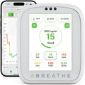 BREATHE Airmonitor Plus Indoor Air Quality Monitor – Smart CO2, PM1 PM2.5 PM10 by BREATHETECH