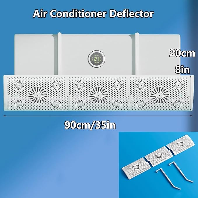 Air Conditioner Deflector for Home, Anti Direct Blowing No Drilling | 180° - Image 4