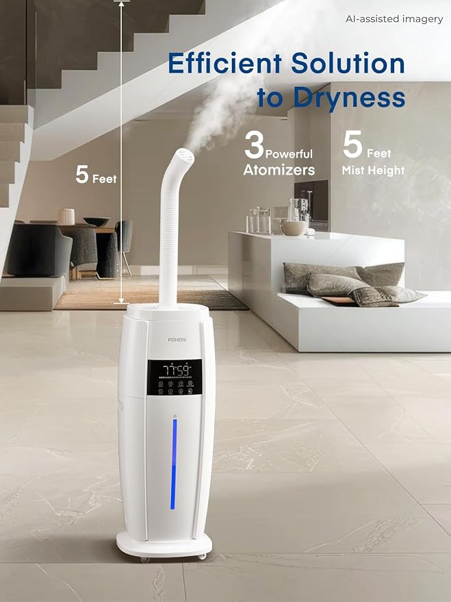FOHERE 4.8Gal/18L Humidifier Large Room, Commercial, Whole House Cover up to - Image 4