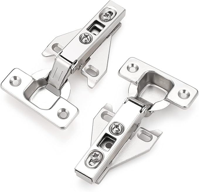 Probrico Soft Opening Kitchen Cabinet Hinges 30 Pairs, Satin Nickel Face Frame by Probrico