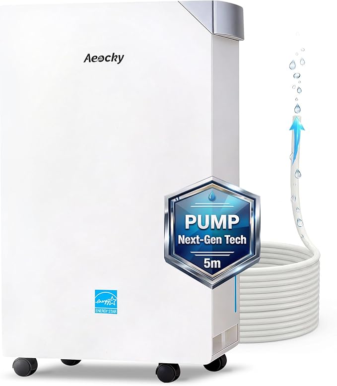 AEOCKY 4500 Sq.Ft Energy Star Most Efficient 2025 Dehumidifier by AeockyDirect