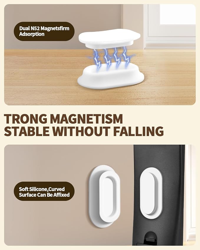 4 Pack Strong Magnetic Remote Control Holder, Self-Adhesive Silicone Remote - Image 5