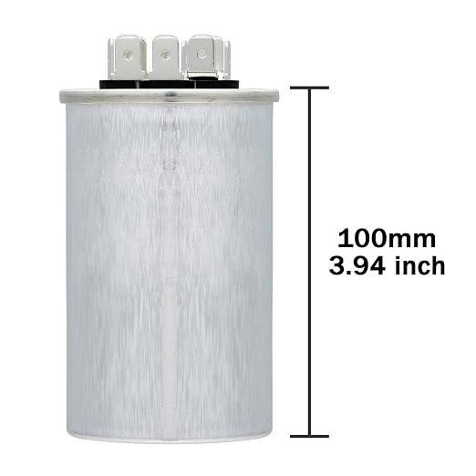 VEXUNGA 60/5uF AC Capacitor 60 5 uF MFD 370/440/450 VAC CBB65B Dual Run Start - Image 2