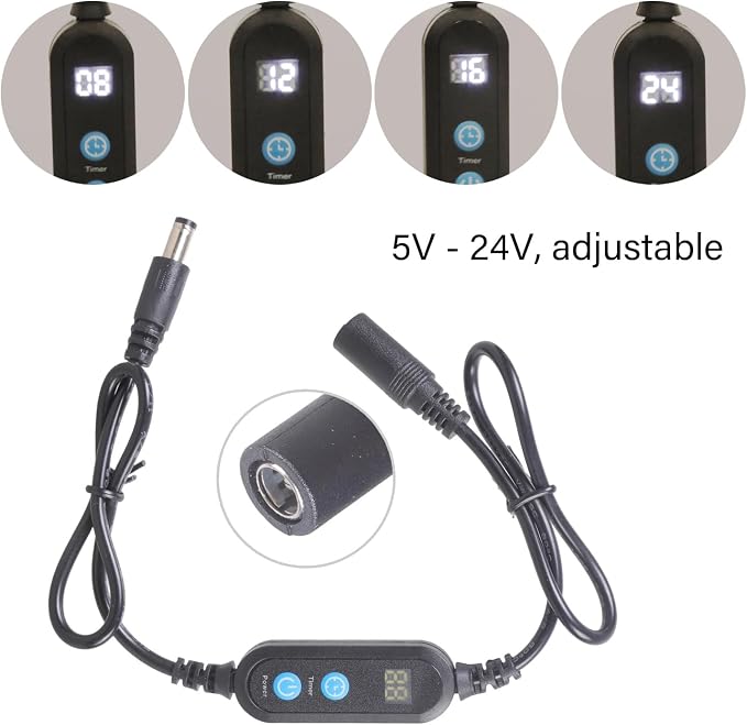 Digital Timing Power Cord 5.5x2.5mm 5v-24v 48w - Image 4