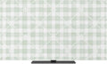 Sage Green Plaid White Lattice Flower Indoor TV Cover, Elastic TV Screen by Unknown