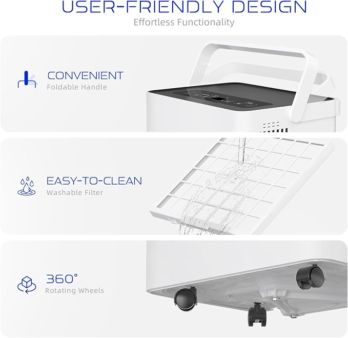 4500 Sq.ft Dehumidifier for Basement and Garage, 80 Pints Home Dehumidifier - Image 7